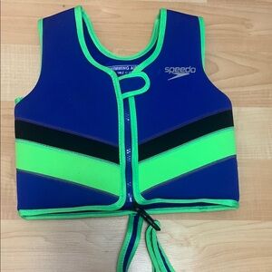Speedo Blue and Green Kids Life Jacket